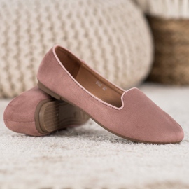Clowse Seigneurs en daim classiques rose 4