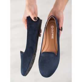 Clowse Seigneurs en daim classiques bleu marin 2