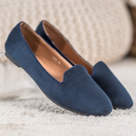 Clowse Seigneurs en daim classiques bleu marin 3