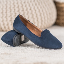 Clowse Seigneurs en daim classiques bleu marin 4