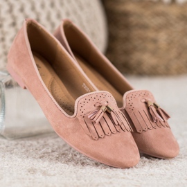 Fama Daim Lords Avec Franges rose 3