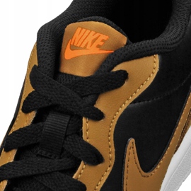 Chaussures Nike Court Borough Low 2 Jr BQ5448-004 le noir jaune 2