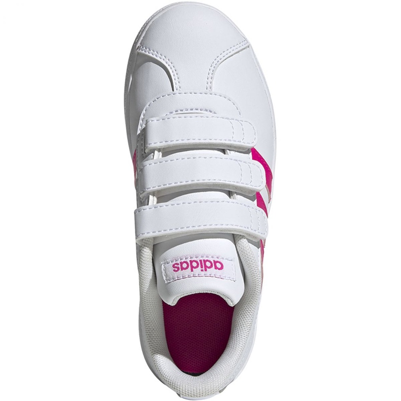 Chaussures Adidas Vl Court 2.0 Cmf C Jr EG3880 blanche 1