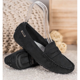 Goodin Mocassins textiles classiques noir 1