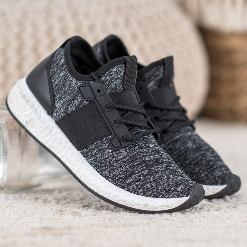 Bona Chaussures de sport sur la plate-forme le noir 2