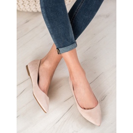 SHELOVET Ballerine En Spitz brun 1 SHELOVET Ballerine En Spitz brun 1