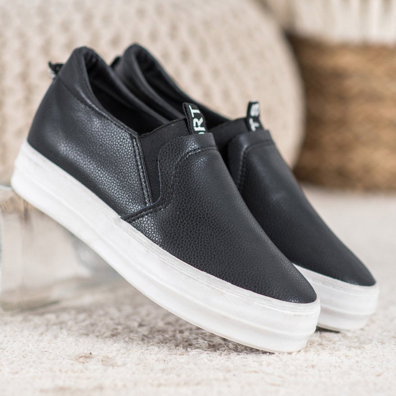 Bona Chaussures à enfiler noires le noir 1