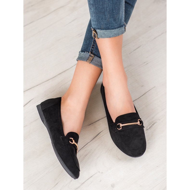 Bestelle Mocassins élégants avec ornement noir 1