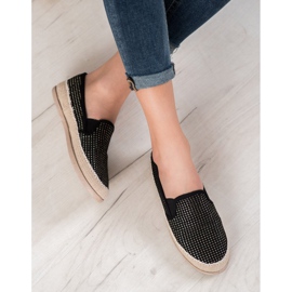 SHELOVET Espadrilles à la mode noir 1