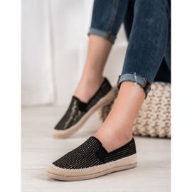 SHELOVET Espadrilles à la mode le noir 2