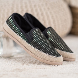 SHELOVET Espadrilles à la mode le noir 3