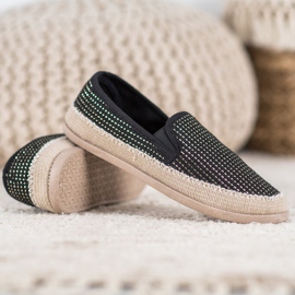 SHELOVET Espadrilles à la mode le noir 4