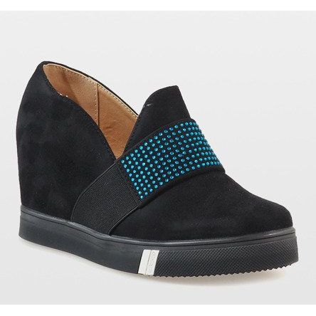 Escarpins noirs sur la cale T1715-1 le noir 1