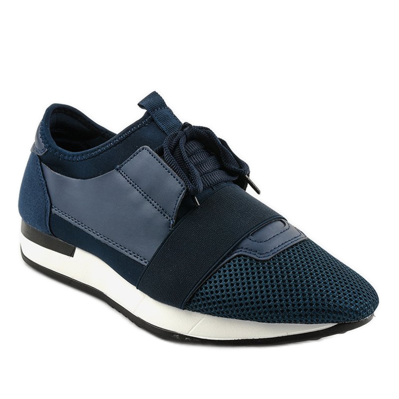 Chaussures de sport homme bleu marine B18-101 1