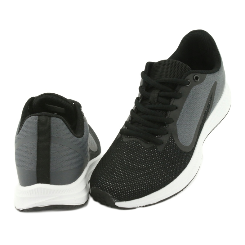 Atletico 1857335 chaussures de sport pour hommes, noires et grises 4