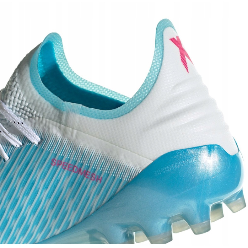 Chaussures Adidas X 19.1 Ag M FU7040 bleu blanche 1