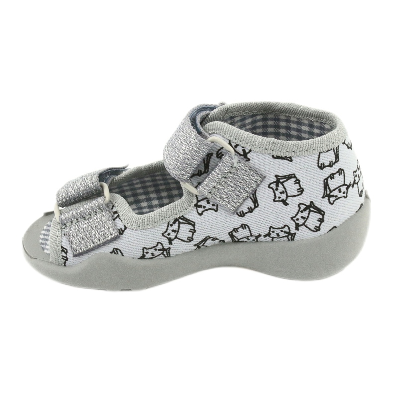 Chaussures pour enfants Befado 242P102 rose argent gris 2