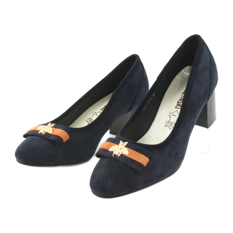 M.Daszyński Escarpins femme bleu marine Mucha Daszyński SA173 3