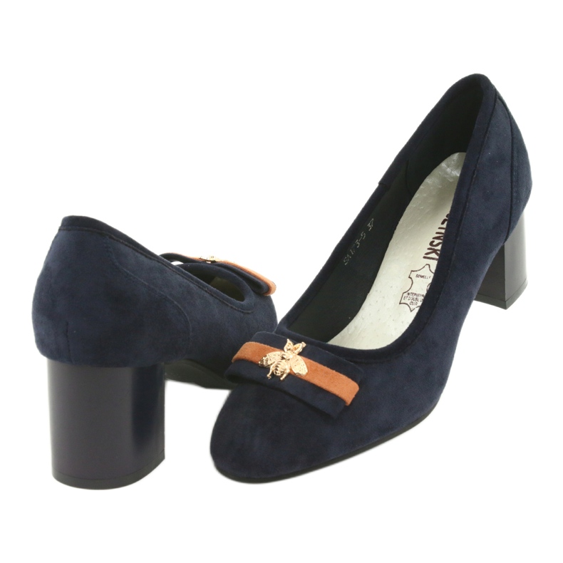 M.Daszyński Escarpins femme bleu marine Mucha Daszyński SA173 4