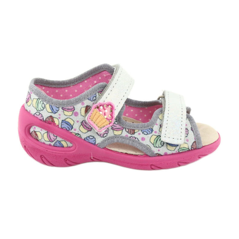 Chaussures enfant Befado 065P135 rose gris 2