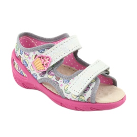 Chaussures enfant Befado 065X135 rose gris multicolore 2