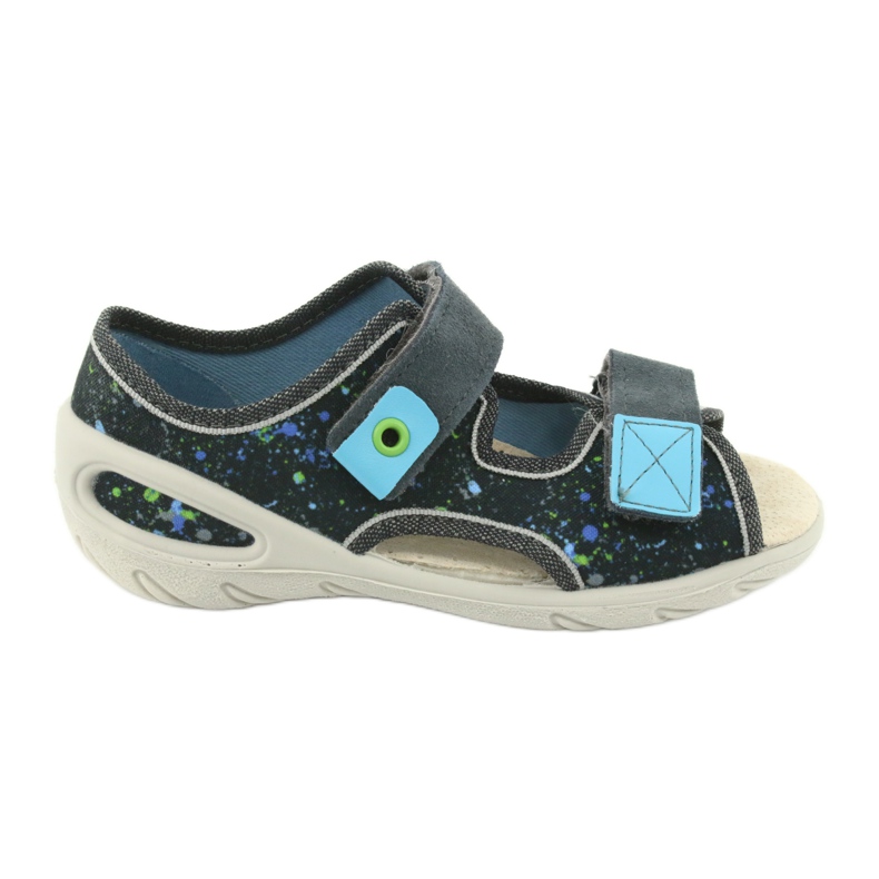 Befado chaussures pour enfants pu 065X127 bleu gris multicolore 1