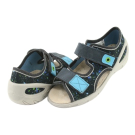 Befado chaussures pour enfants pu 065P127 bleu gris multicolore 5