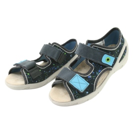 Befado chaussures pour enfants pu 065P127 bleu gris multicolore 4