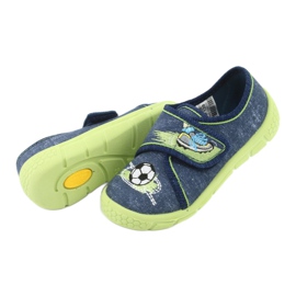 Chaussures enfant Befado 557P138 bleu marine vert 5