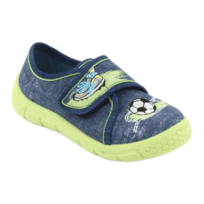 Chaussures enfant Befado 557P138 bleu marin vert 1