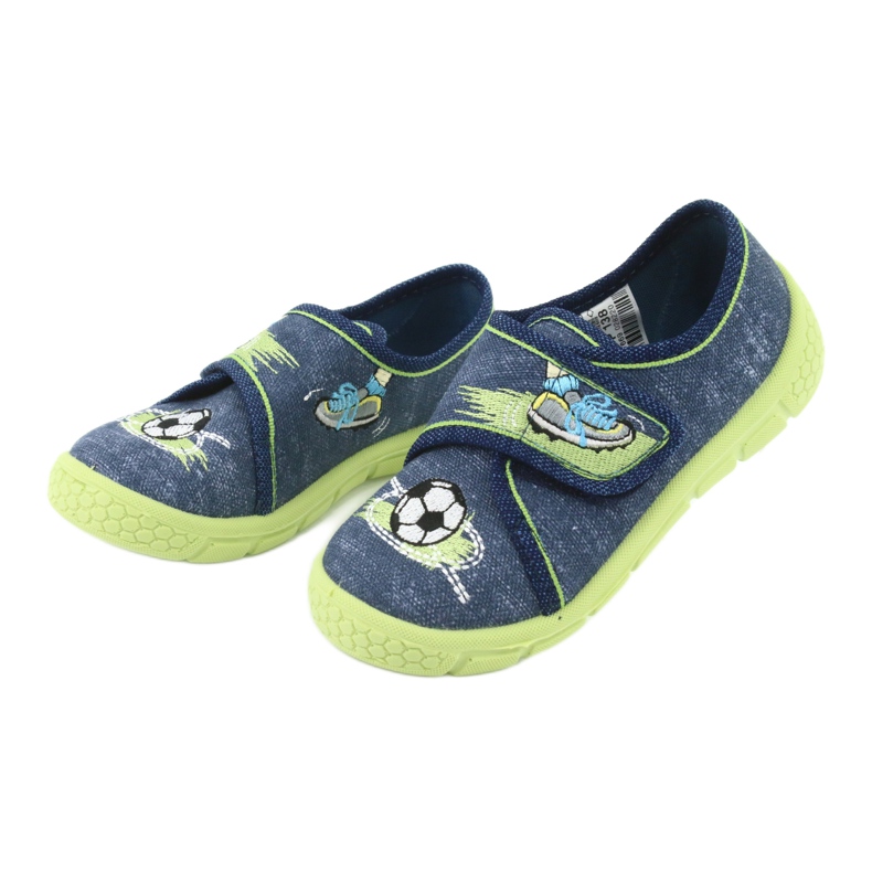 Chaussures enfant Befado 557P138 bleu marin vert 3