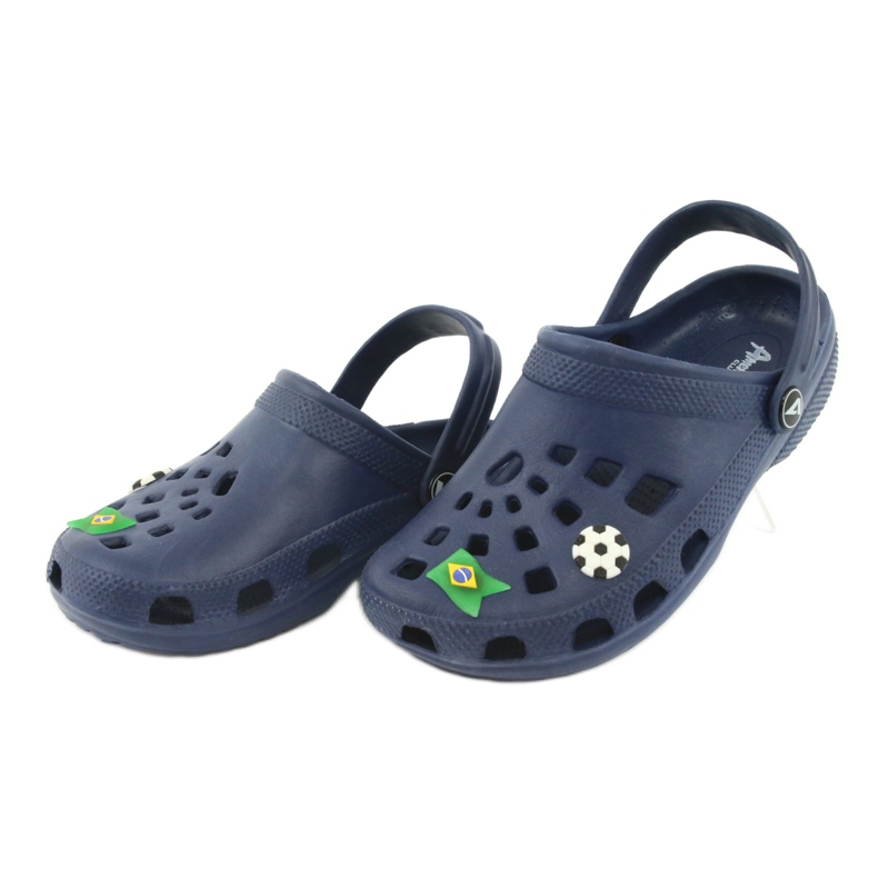 American Club Pantoufles pour enfants kroks américains bleu marine 6