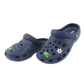 American Club Pantoufles pour enfants kroks américains bleu marine 4