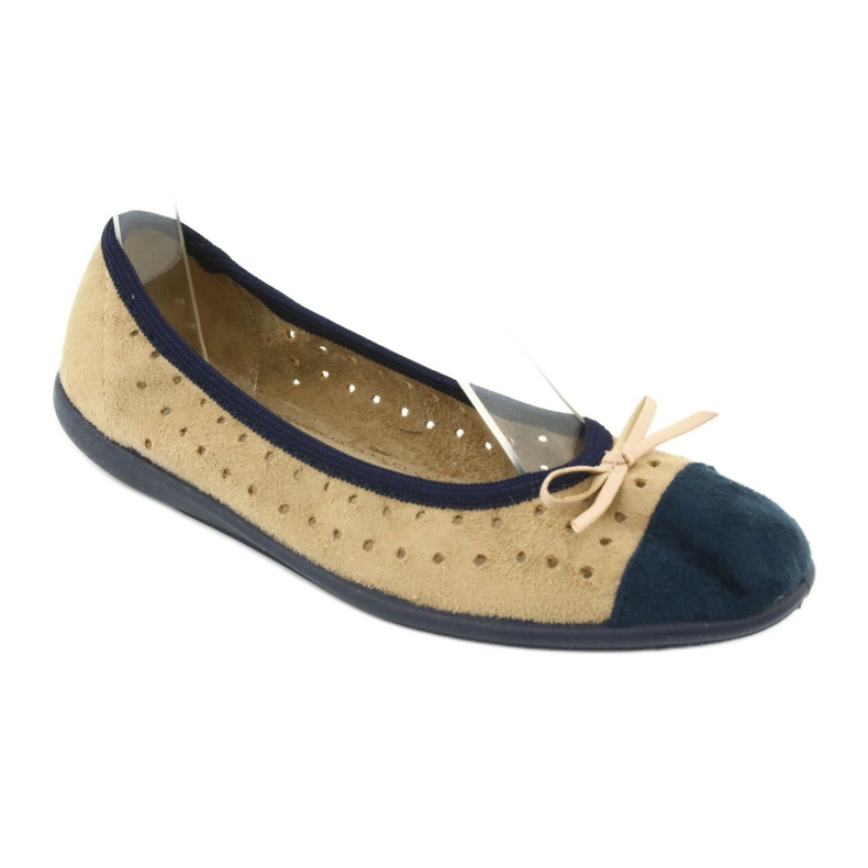 Ballerines Befado femme 309Q006 brun bleu marin 1