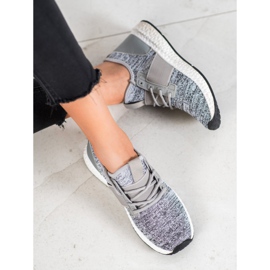 Bona Chaussures de sport sur la plate-forme gris 2