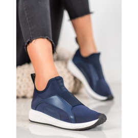 Bona Chaussures bleu marine sur la plate-forme 1