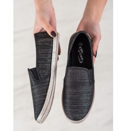 SHELOVET Slipons confortables le noir 2