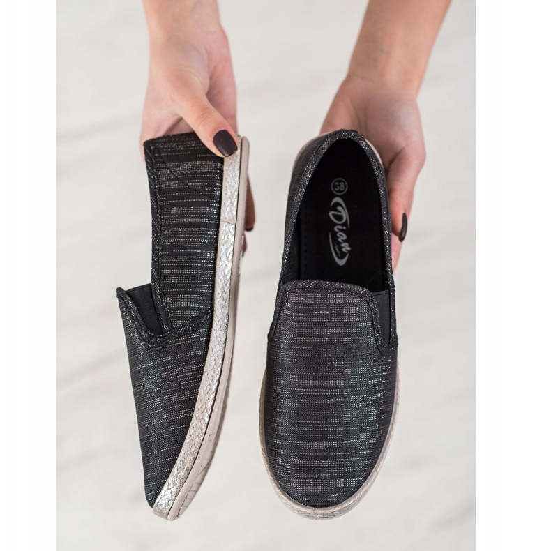 SHELOVET Slipons confortables noir 2