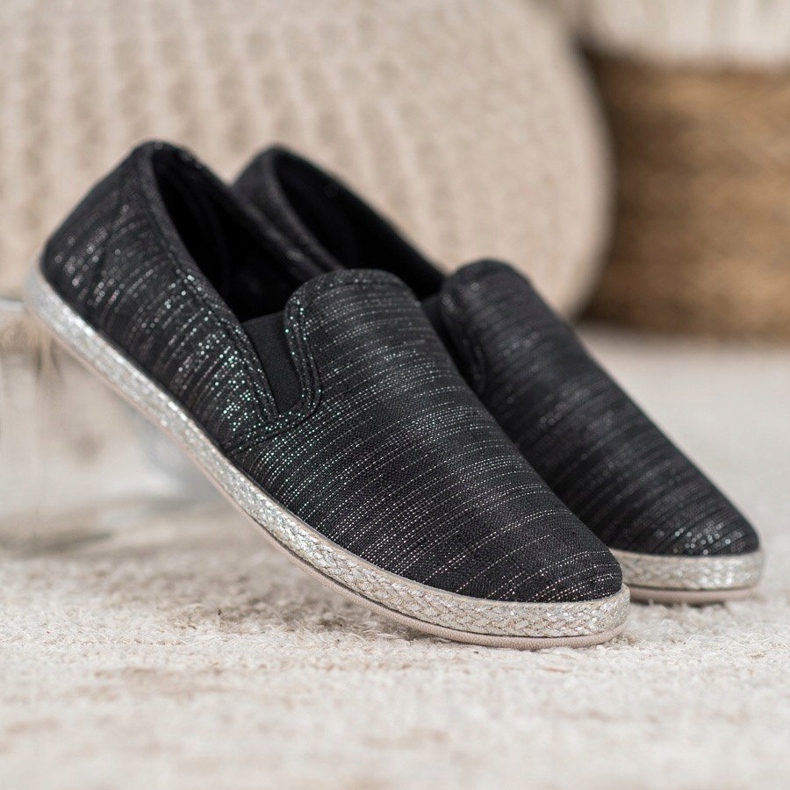 SHELOVET Slipons confortables noir 1