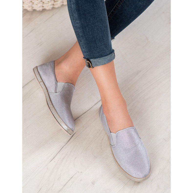 SHELOVET Slipons confortables gris 1 SHELOVET Slipons confortables gris 1