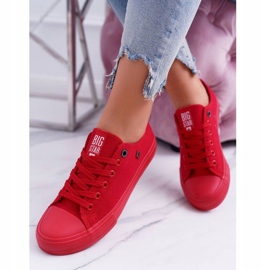 Baskets femme rouges Big Star AA274007 1