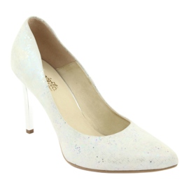 Espinto 456/96 escarpins femme blanc blanche multicolore 1