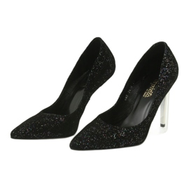 Pompes en cuir sur Szpilka 497 Espinto noir le noir 3