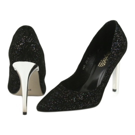 Pompes en cuir sur Szpilka 497 Espinto noir le noir 4