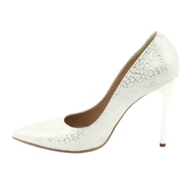 Escarpins Sur Une Epingle En Argent Espinto 391/63 blanc gris 2