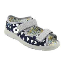 Chaussures pour enfants Befado 969Y148 bleu marin gris 2