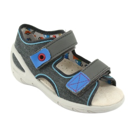 Befado chaussures pour enfants pu 065X132 bleu gris 2 Befado chaussures pour enfants pu 065X132 bleu gris 2