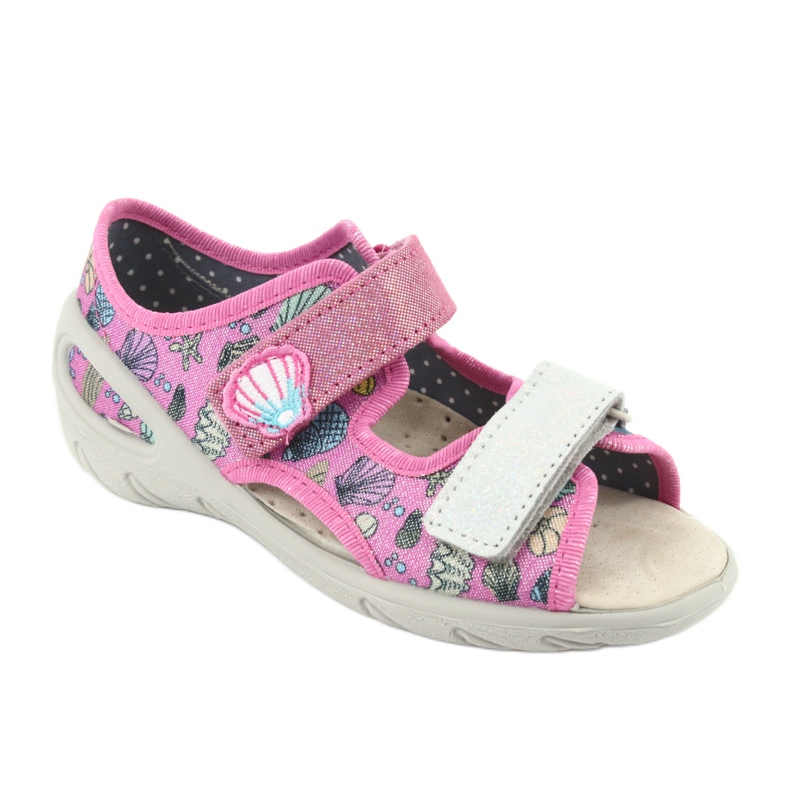 Chaussures pour enfants Befado 065P134 rose gris multicolore 2