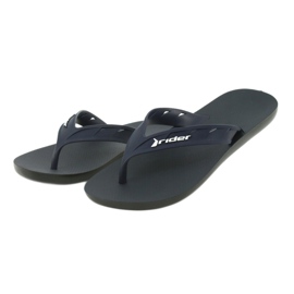 Rider Les tongs masculins blancs de la marine 11573 bleu 3