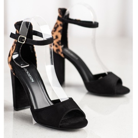 Goodin Escarpins à pois brun noir 2